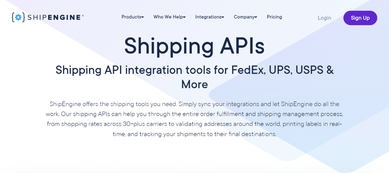 ShipEngine | Shipping API