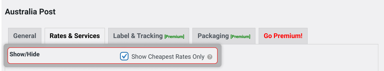 Show Cheapest Rates to Customers