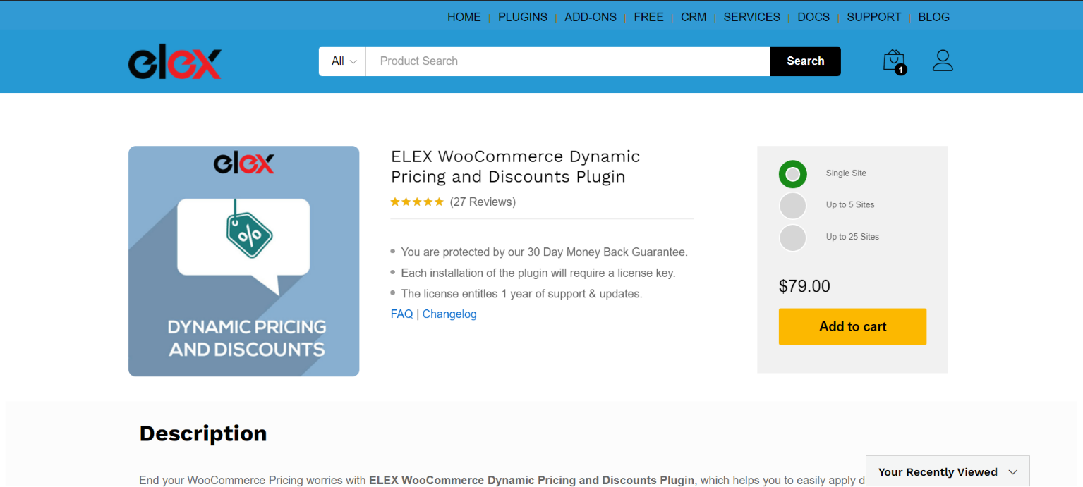 ELEX WooCommerce Dynamic Pricing and Discounts plugin