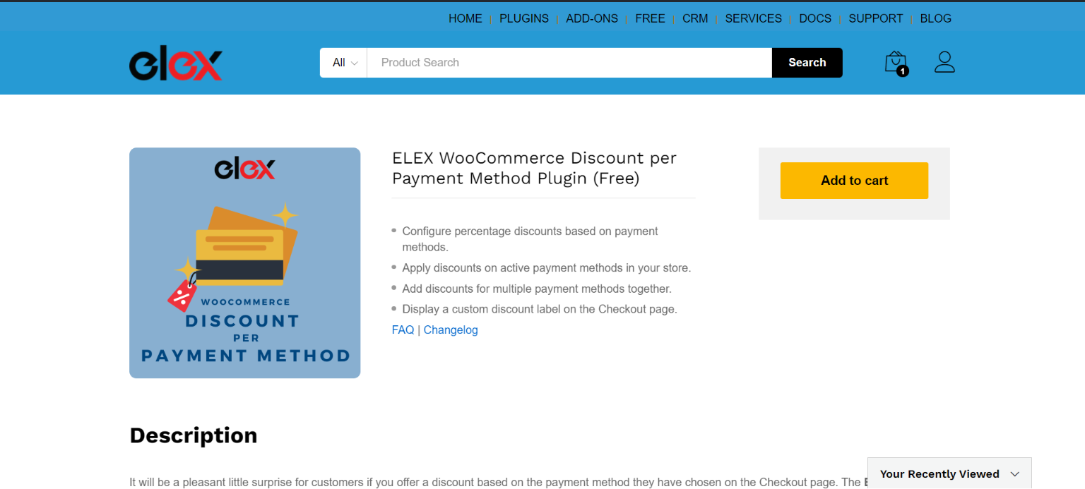 ELEX Discount Per Payment plugin