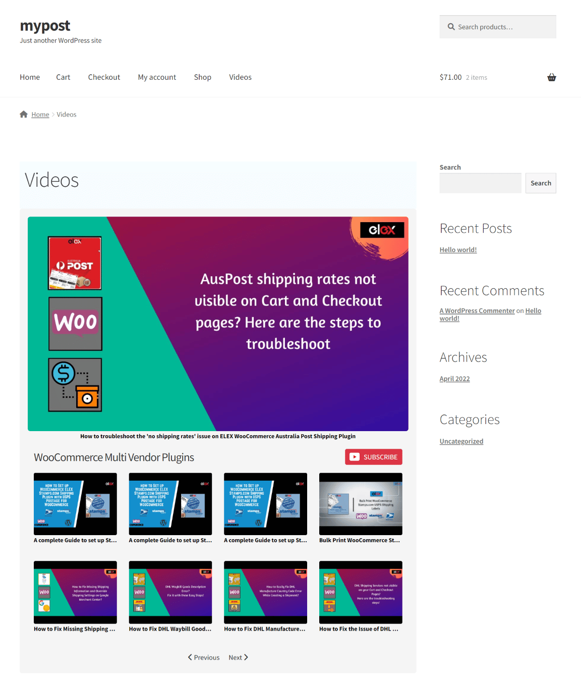 Add the YouTube Feed to your Website