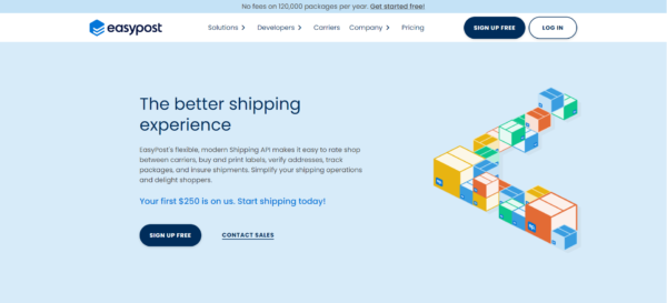 EasyPost API | Popular Shipping APIs for Your Business