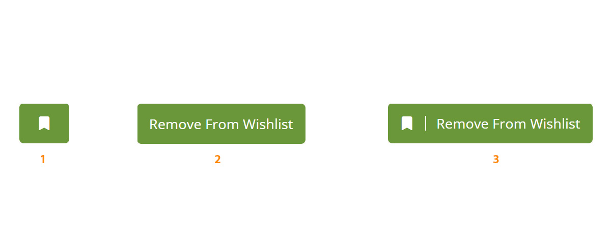 Add to Wishlist button design