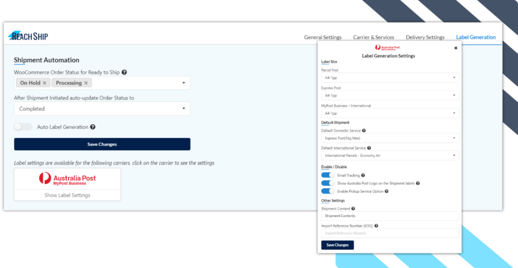 Label Generation & Automation | ReachShip