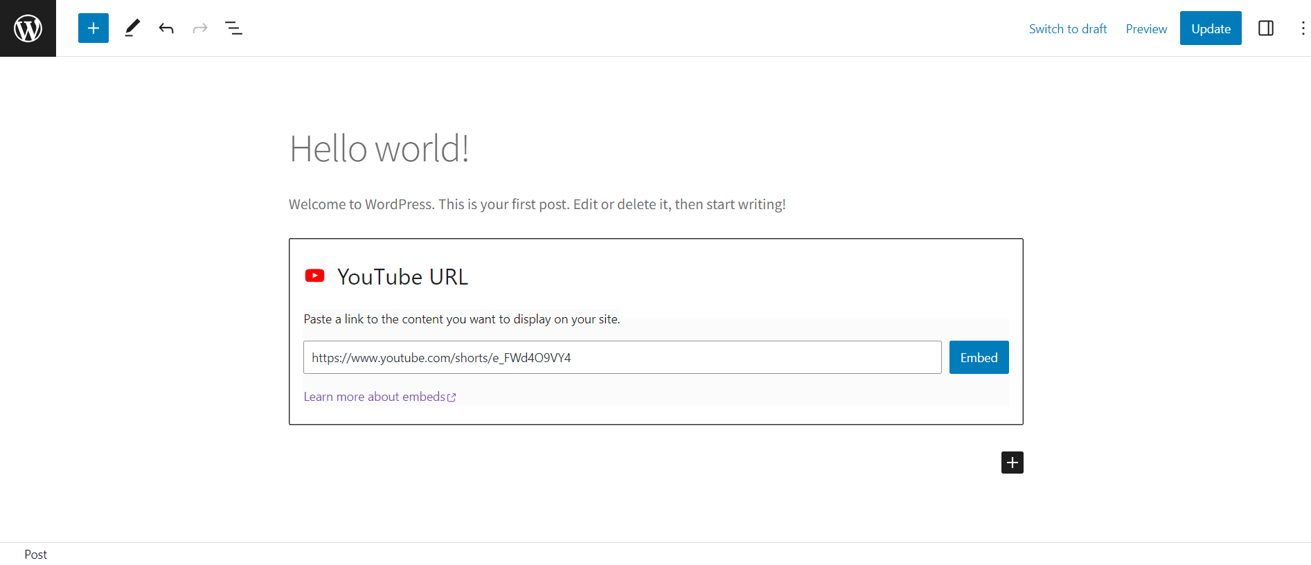 How to Embed a YouTube Shorts Video Into WordPress? - ELEXtensions