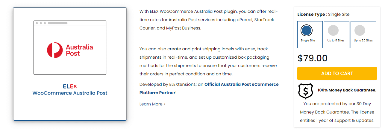 ELEX WooCommerce Australia Post Shipping Plugin