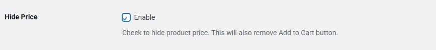 Hide Price