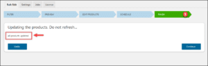 Bulk product updated