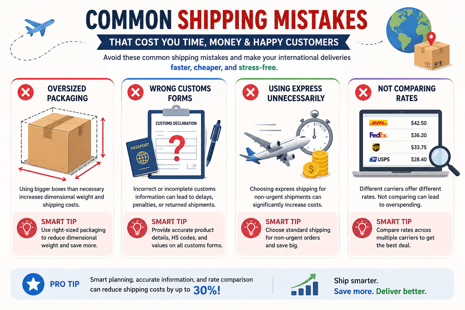 Common Mistakes Made in International Shipping