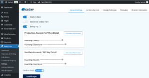 ReachShip API credentials