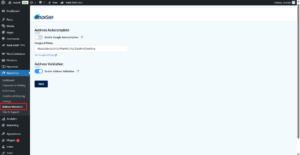Address validation option