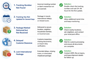 USPS Tracking Numbers problems