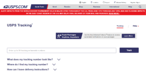 USPS tracking Numbers